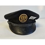 WW2 era DAF peaked cap with original badge