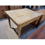 Antique pine kitchen table