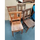 4 x misc. chairs