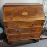 Inlaid writing bureau ( 90 x 47 x 102 h )