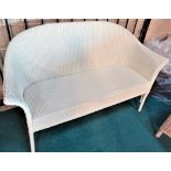 2 seater lloyd loom style sofa