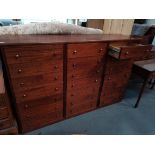 Mahogany 21 drawer chest