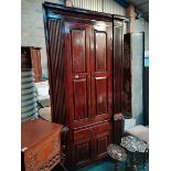 Mahogany corner cabinet