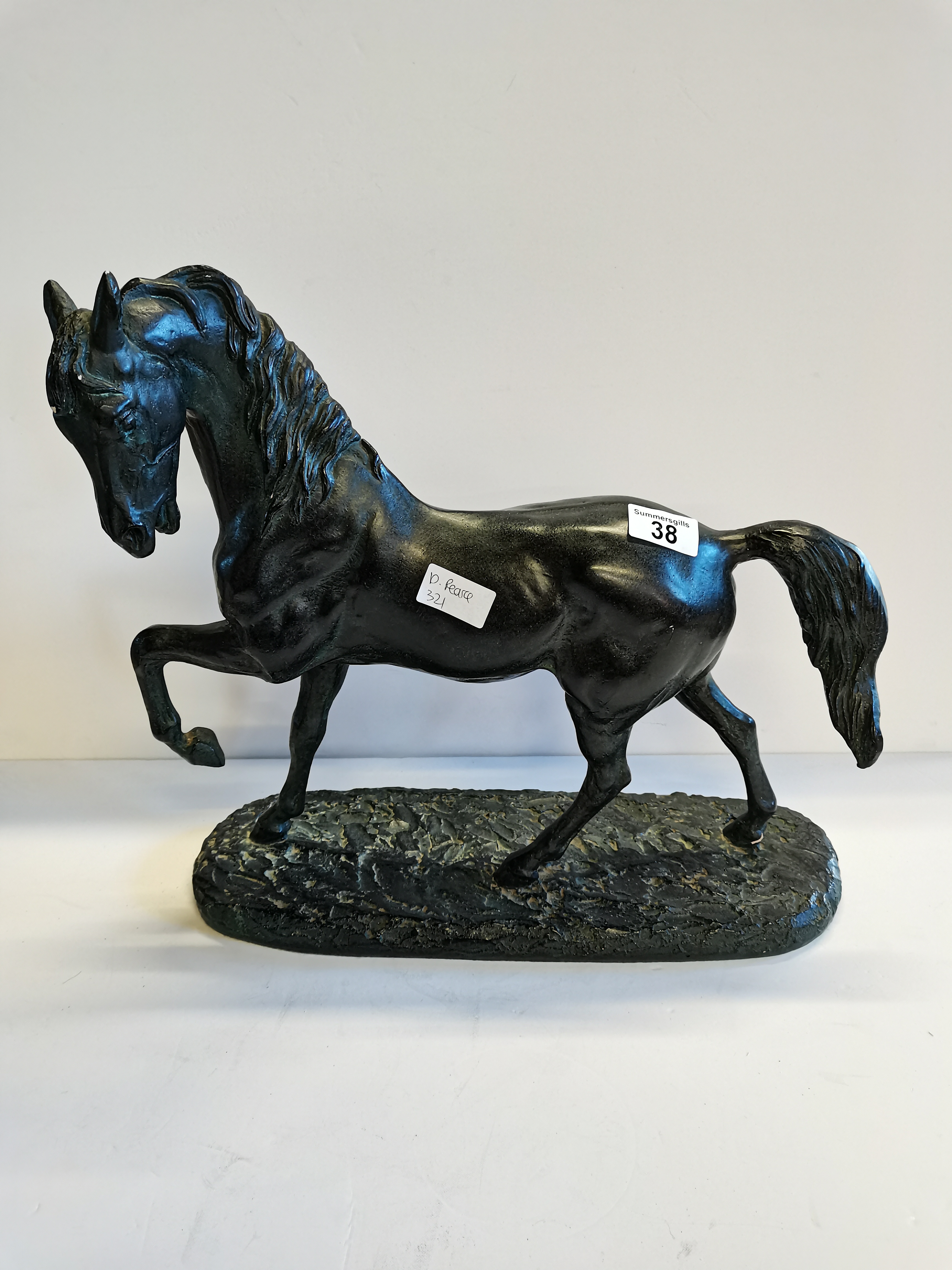 Large Metal Horse Statue