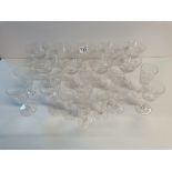 22 Early Fluted and Ribbed Glasses in Excellent Condition