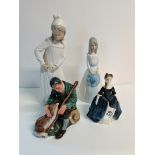 x2 Royal Doulton figures 'Debbie' & 'The Master' both excellent condition plus x1 NEO Lladro and
