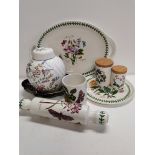 8 Items to Include 6 Portmeirion Botanic Garden items and a Wedgwood Avebury Ginger Jar and a