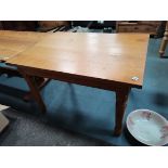 Yorkshire Oak "Lizardman" table - Mousmean interest 120cm x 90cm