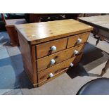 Pine 3 ht chest of drawers