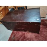 Large wooden trunk