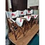 Set of 4 garden chairs (Director's' chair style)