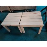 Pair of lightwood sides tables