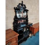 Victorian ebonised chiffonier