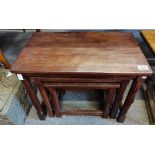 Mouseman nest of 3 tables
