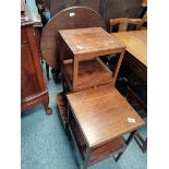 Antique Mahogany furniture inc. 2 x Geo what nots Geo dl table etc.