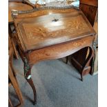 Antique Walnut and marquetry desk /secretaire
