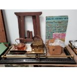 Misc items incl Copper and brassware incl fireplace fender