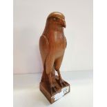 Engraved T A Middleton June 1958 Wooden Falcon