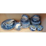 Spode blue and white tea set