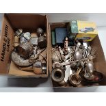 2 boxes of assorted Silverware