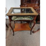 Antique Glass top display table