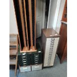 Mahogany Revolving bookcase etc