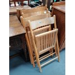 5 x folding chairs