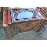 Oriental wooden chest