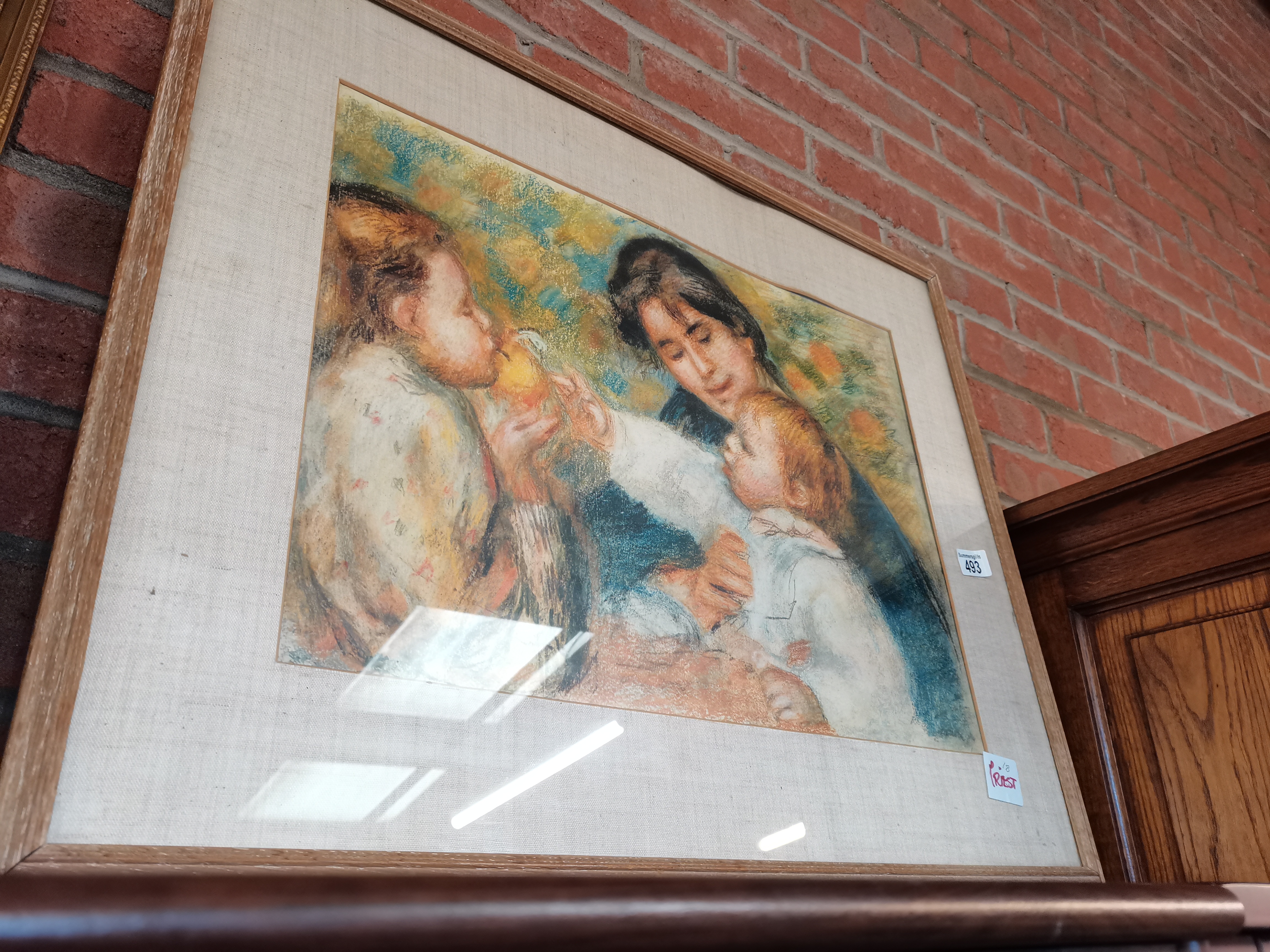 Renoirt style picture of Mother and Children