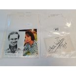 Collection of Autographs Alica Marlowe, Charlton Heston, Leslie Caron, Zandra Rhodes