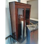 1920s style oak 6ft display cabinet