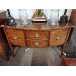 Antique mahoganybow fronted side board