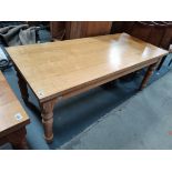 Yorkshire Oak dining table 182cm x 79cm