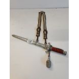 WW2 ceremonial Dagger by WKL Solingen with original hanger and pommel
