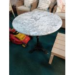Marble top pub/outdoor table