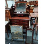 Misc furniture incl mahogany dressing table