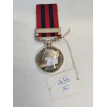 British India war medal Jowaki 1877-1878 to 914 PTE.JAMES TURNBULL 4BN RIFLE BDE.