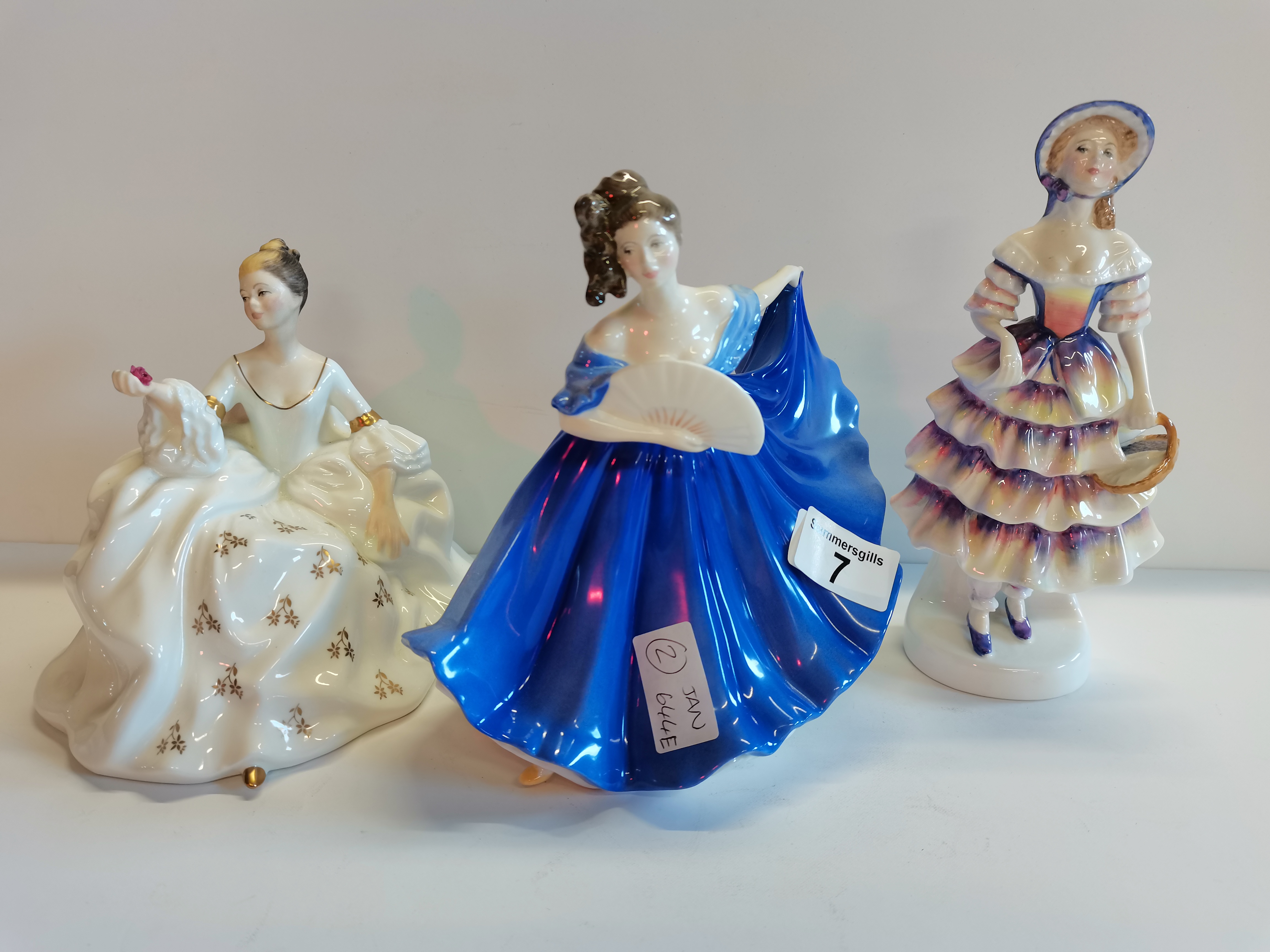 3 Royal Doulton ladies "Elaine" HN2791 "Meg" HN2743 and "My Love" HN2339