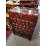 Chinese wooden cutlery cabinet