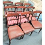 x9 antique mahogany dining chairs