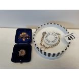 Thomas Sabo Charm Club barcelet and flower brooch