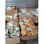 6 boxes of Portmeirion pottery including storage jars, bread bin mugs, etc etc