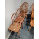 x4 ERCOL Wooden dining chairs