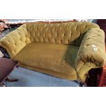 Green Chesterfield 2 seater sofa