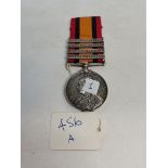 South Africa Medal four clasps to Captain V J E SMITH Royal Fur.