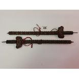 2 Chinese coin-swords