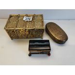 x3 metal trincket boxes