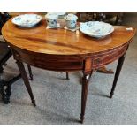 Antique Mahogany games table with inlaid decoration
