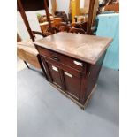 Antique cupboard with drawer