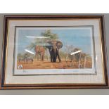 "An African Landscape" Limited Edition print by David Shepherd 331/950